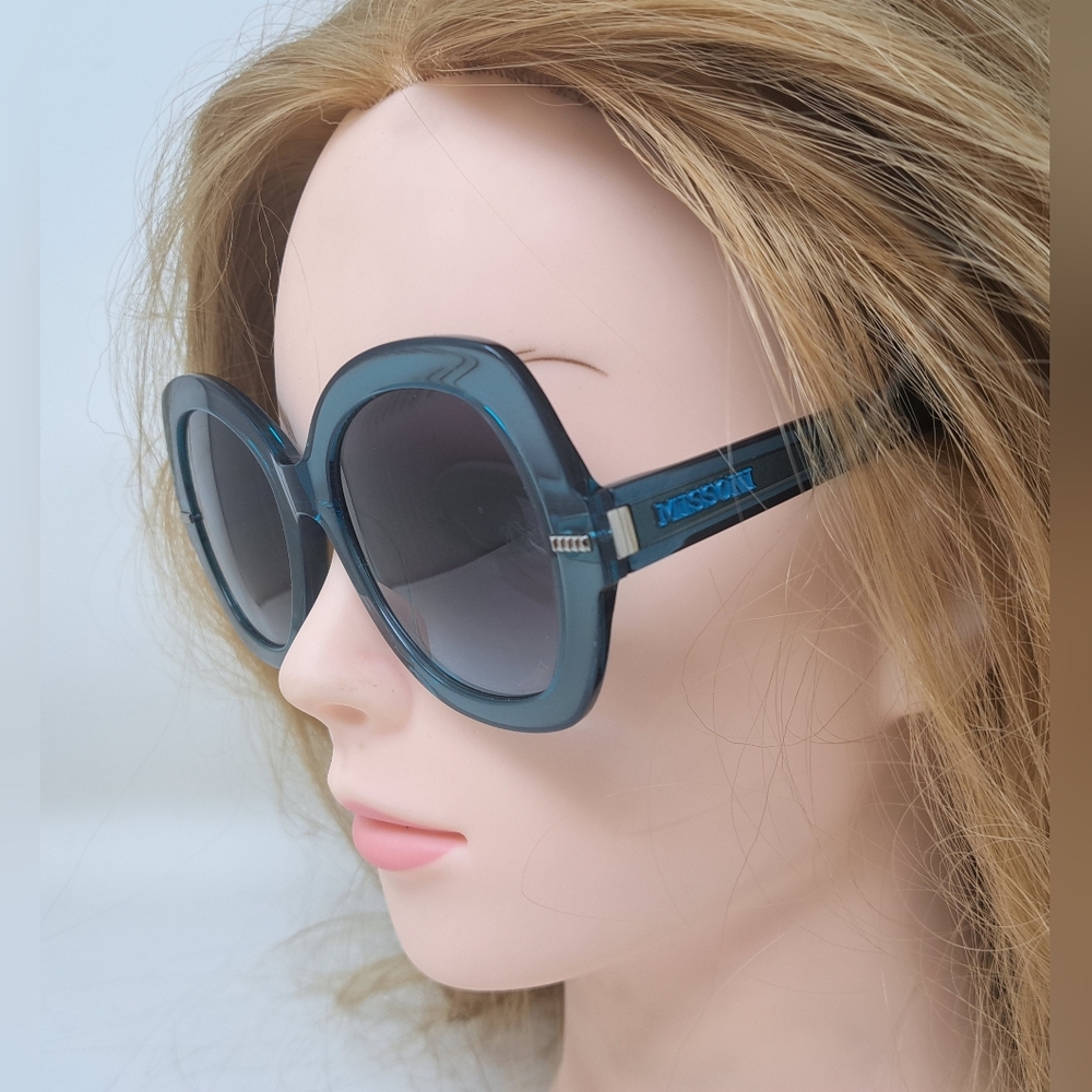 Missoni Women's Sunglasses Dark Green Transparent Butterfly MIS 0048/S 52-21-145 - Picture 13 of 15
